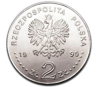  Монета 2 злотых 1995 «Катынь» Польша (копия), фото 2 